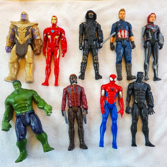 9 pack Marvel Avengers Titan Hero Series 12" action figures with Power FX ports - Picture 1 of 6